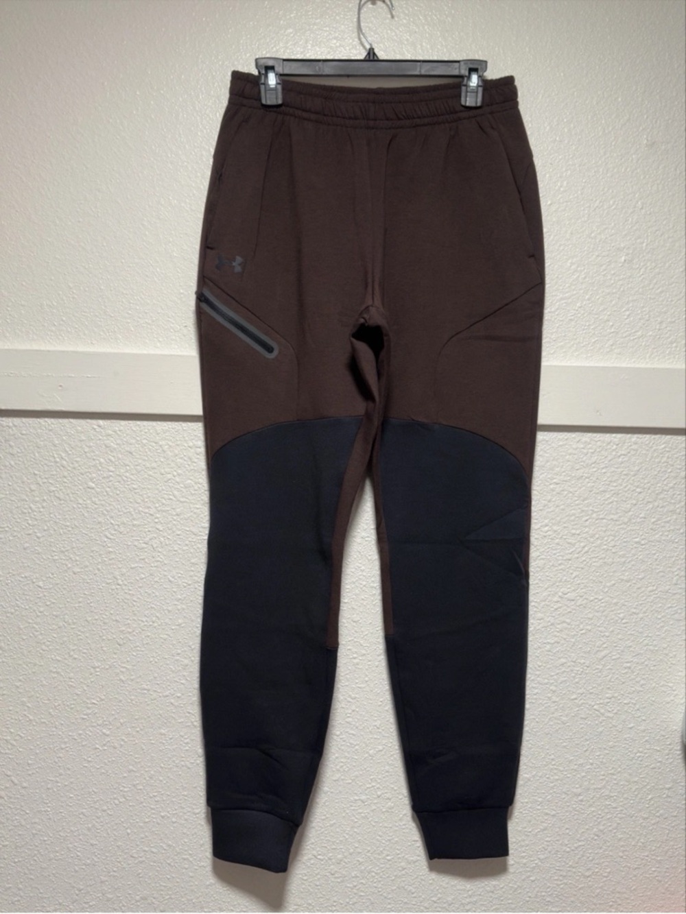Under Armour Unstoppable Fleece Joggers Brown 1379808-004 Mens Size MT